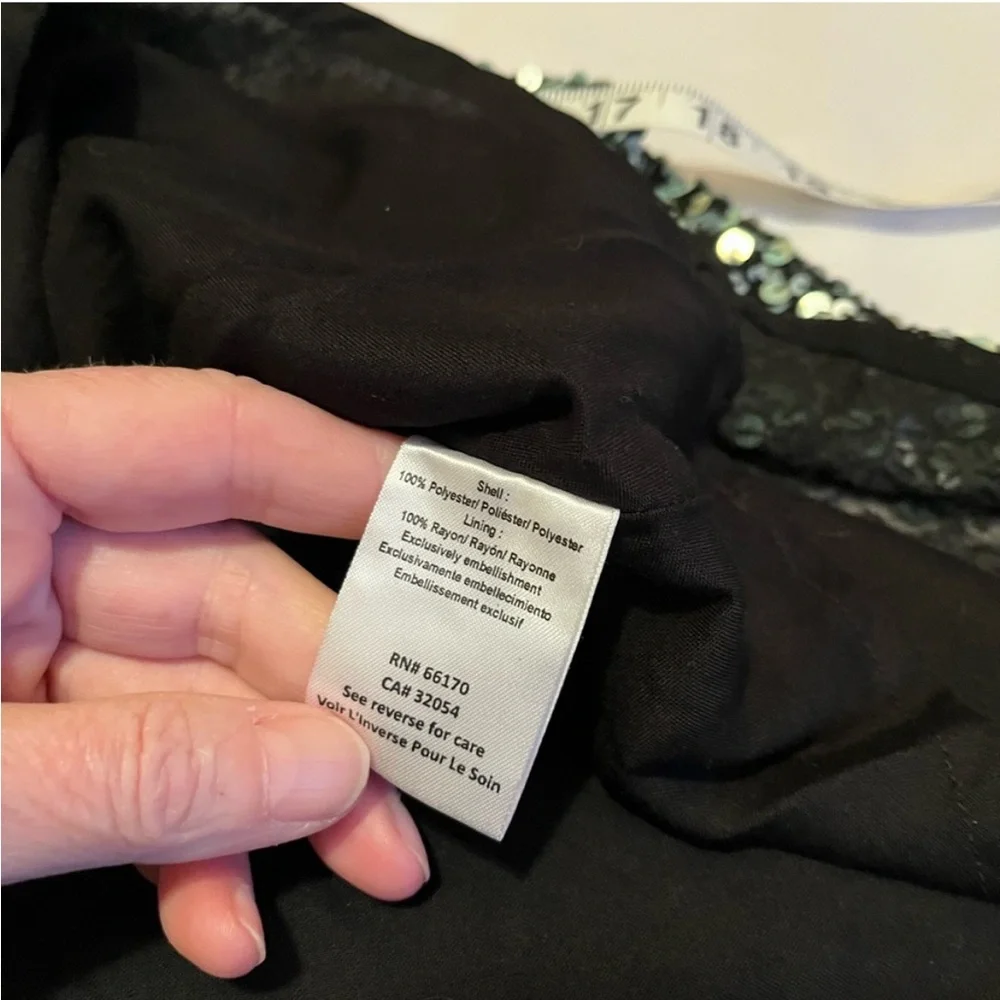 🪩NWT Anthropologie Astronomy Sequin Dress by Varun Bahl Embroidered Top Size 4 - Picture 11 of 13